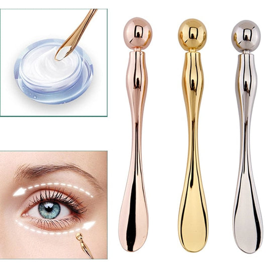 Metal Face Massage Stick Anti Wrinkle Eye Cream Applicator