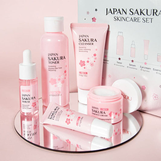 LAIKOU Cherry Blossom Sakura Skin Care Set